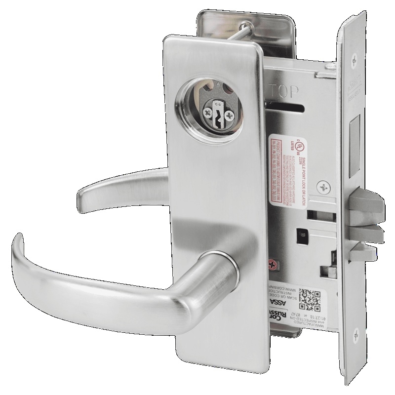 Picture of Corbin Russwin ML2029 PSM Hotel or Motel Mortise Lock, PS Lever, M Escutcheon