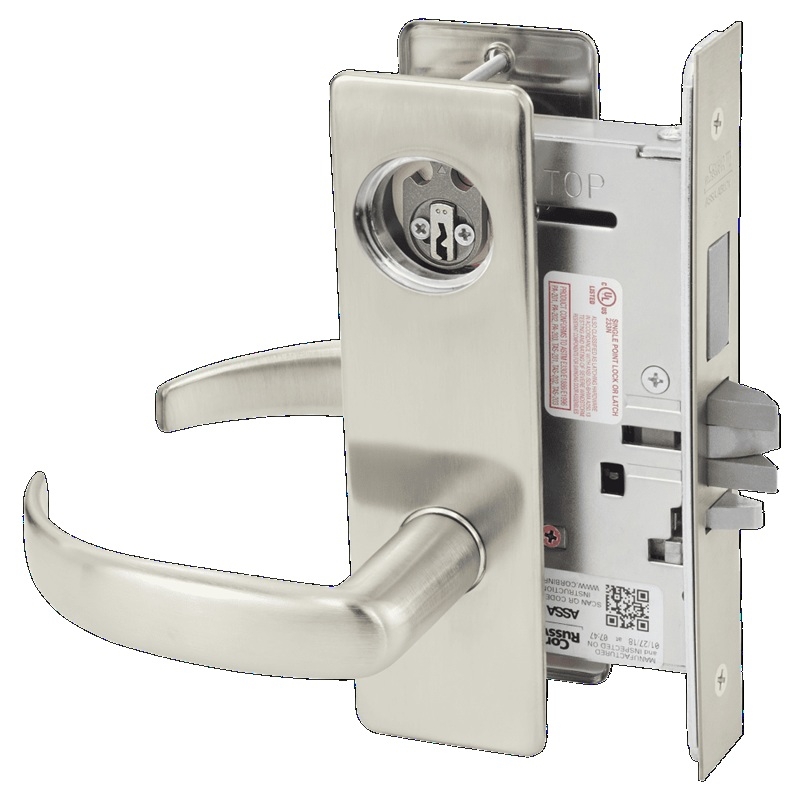 Picture of Corbin Russwin ML2029 PSM Hotel or Motel Mortise Lock, PS Lever, M Escutcheon