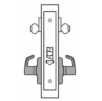 Picture of Corbin Russwin ML2032 PSM Institution or Utility Mortise Lock, PS Lever, M Escutcheon