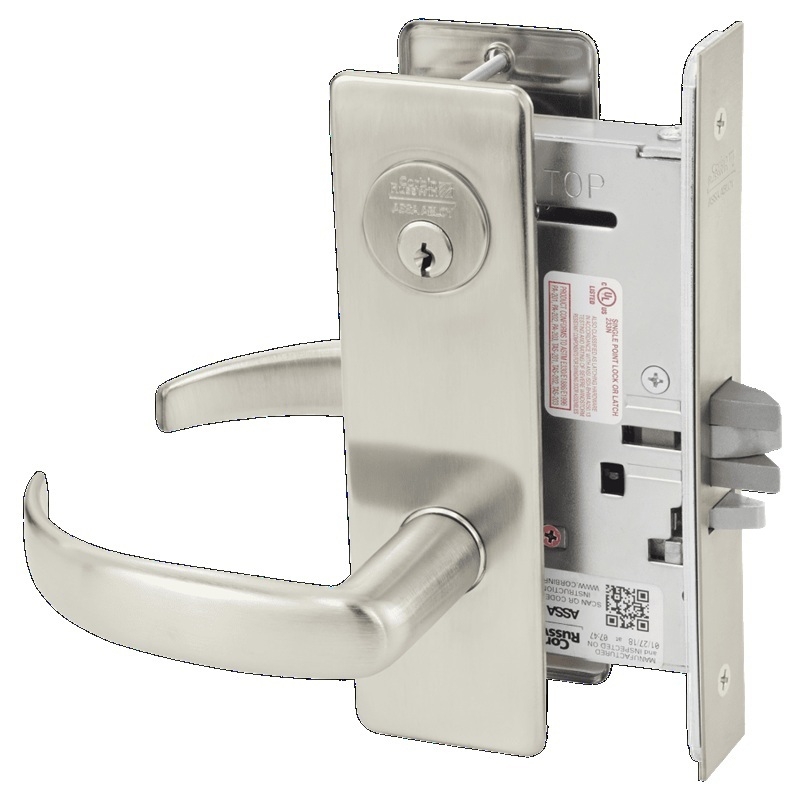 Picture of Corbin Russwin ML2032 PSM Institution or Utility Mortise Lock, PS Lever, M Escutcheon