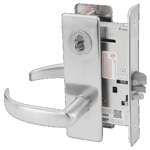 Picture of Corbin Russwin ML2032 PSM Institution or Utility Mortise Lock, PS Lever, M Escutcheon