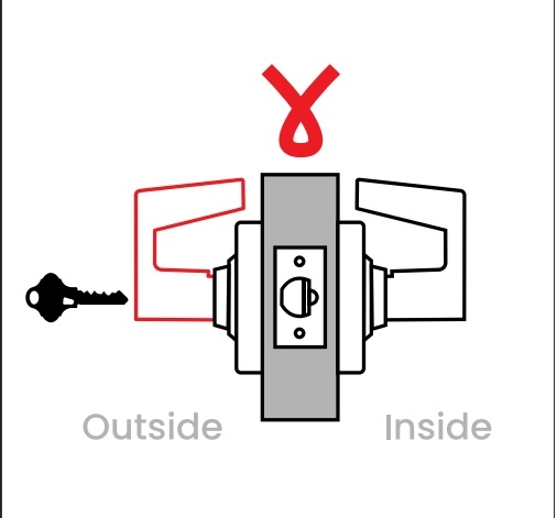 Picture of Schlage ND80JDEU SPA Grade 1 Electrified Cylindrical Lock, Storeroom Function, 12-24 VDC, Fail Secure, Sparta Lever, LFIC Prep