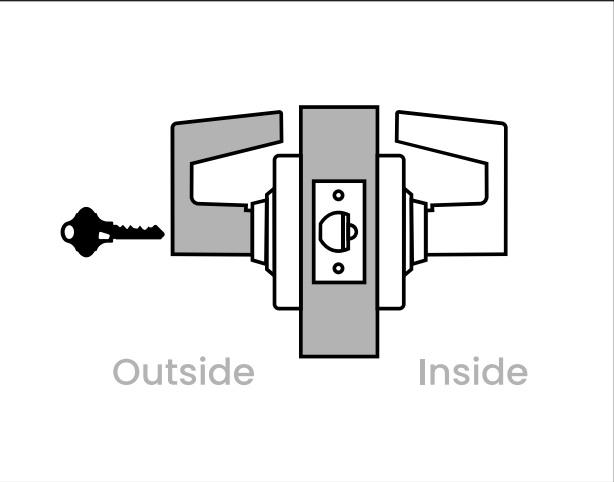 Picture of Schlage ND80BD 8RO - Grade 1 Storeroom Lock, Rhodes Tactile Lever, SFIC Prep Less Core