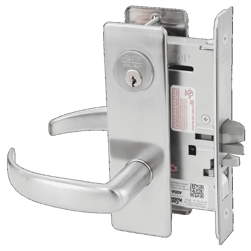 Picture of Corbin Russwin ML2051 PSM Entrance or Office Mortise Lock, PS Lever, M Escutcheon
