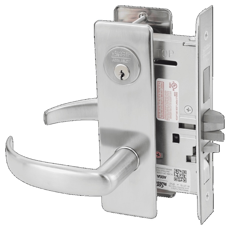 Picture of Corbin Russwin ML2067 PSM Apartment or Dormitory Mortise Lock, PS Lever, M Escutcheon