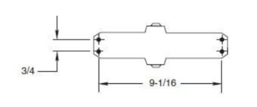 Picture of Norton Rixson J1601 Top Jamb Mount, Deep Reveal Closer