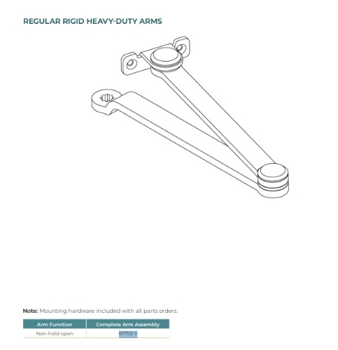 Picture of Norton Rixson R7701-1 Regular Rigid Arm, For 7500, 8000 Series
