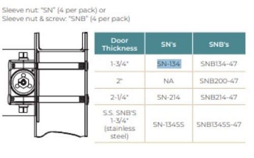 Picture of Norton Rixson SN-134 Sex-nut / Sleeve-nut
