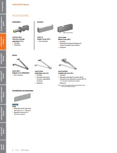 Picture of LCN 4010-3049 Hold Open Arm