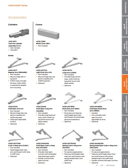Picture of LCN 4030-62PA Parallel Arm Shoe