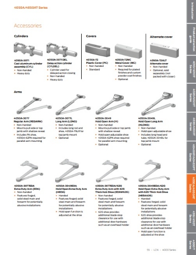 Picture of LCN 4050A-18PA Drop Plate, Parallel Arm
