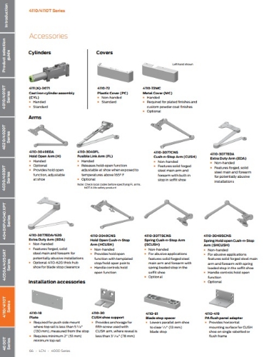 Picture of LCN 4110-3077SCNS Spring Cush Arm