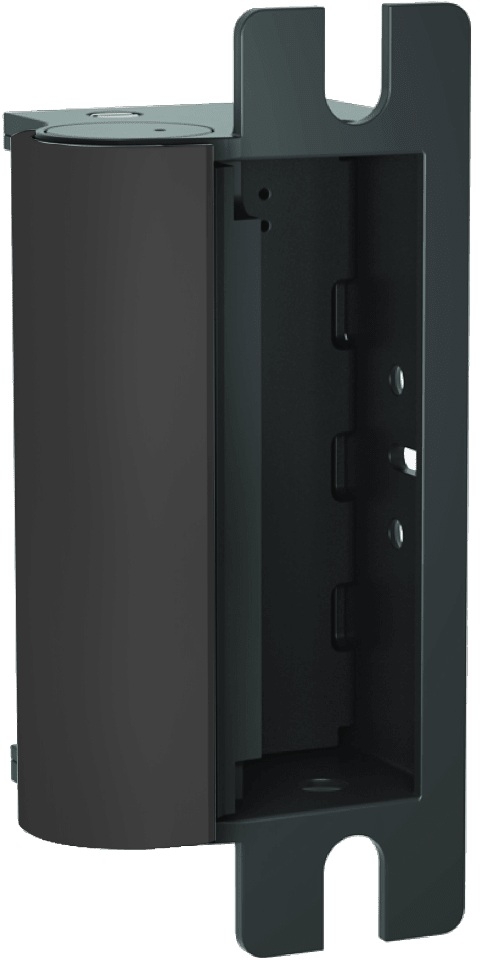 Picture of HES 1006-F-BLK Fail Safe, Universal 12/24VDC Electric Strike, Body Only, Black Suede Powder Coat Finish
