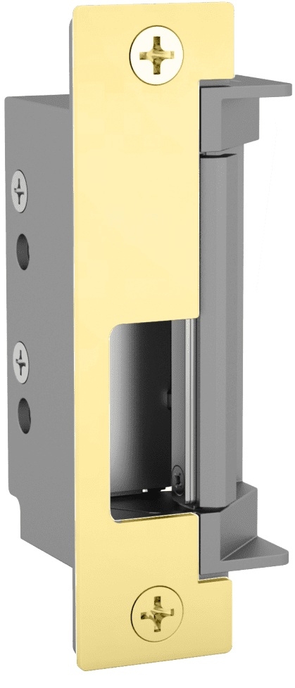 Picture of HES 4500C-605 Grade 1 Electric Strike, Fail Safe/Fail Secure, 12/24 VDC, Low Profile, Fire Rated, Bright Brass