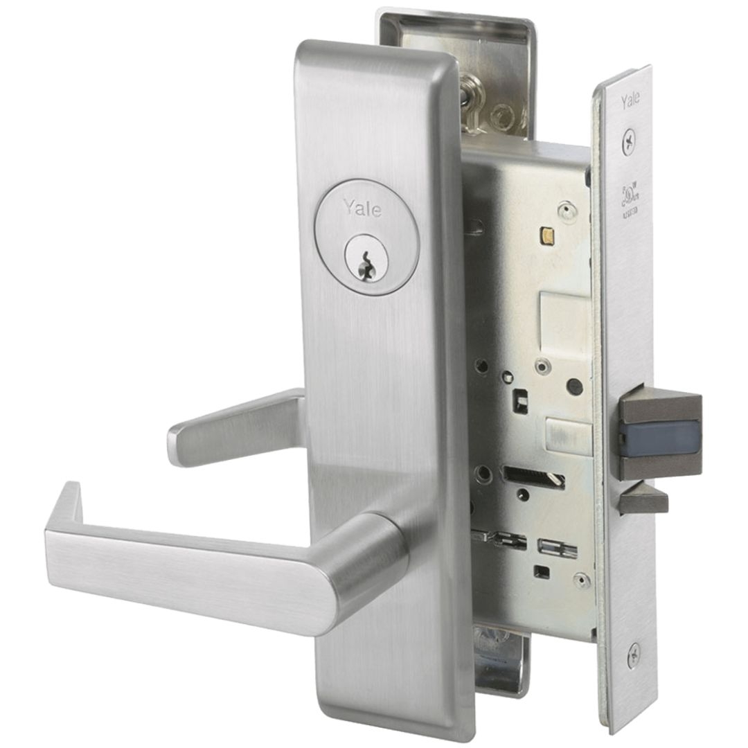 Picture of Accentra (Yale) AUCN8822FL Mortise Dormitory or Exit Lever Lock, Augusta Lever