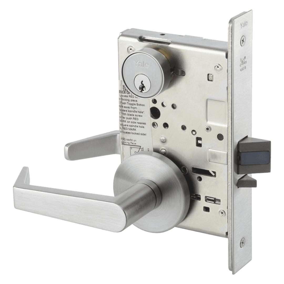 Picture of Accentra (Yale) AUR8824FL Mortise Holdback Lever Lock, Augusta Lever