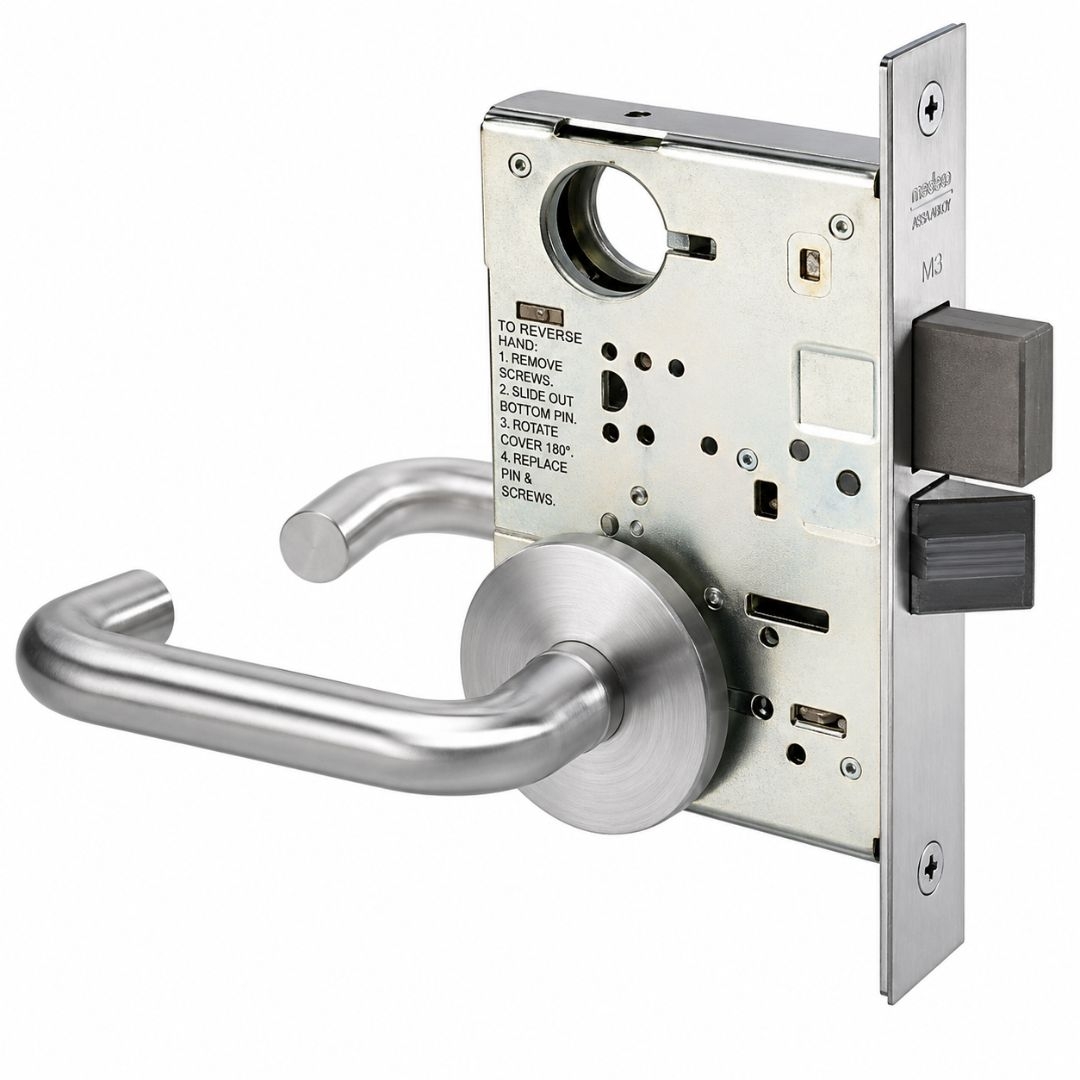 Picture of Accentra (Yale) CRR8802FL Mortise Privacy Lever Lock, Carmel Lever