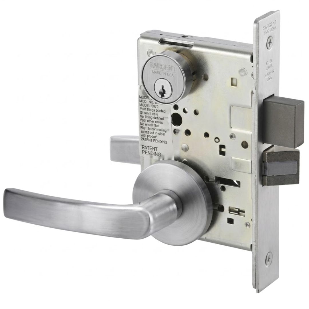 Picture of Accentra (Yale) MOR8805FL Mortise Storeroom Lever Lock, Monroe Lever