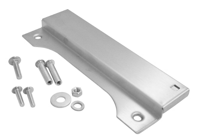 Picture of HES 150 Strike Latch Guard, Satin Stainless Steel Finish
