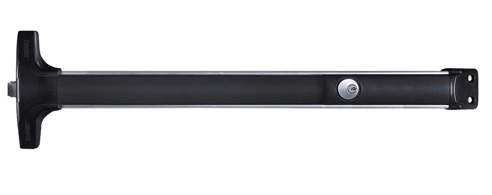 Picture of Detex V4003P CD 99, Rim Panic Exit Device Cylinder Dogging - with Night Latch Trim - 99 Surface Strike - No Alarm