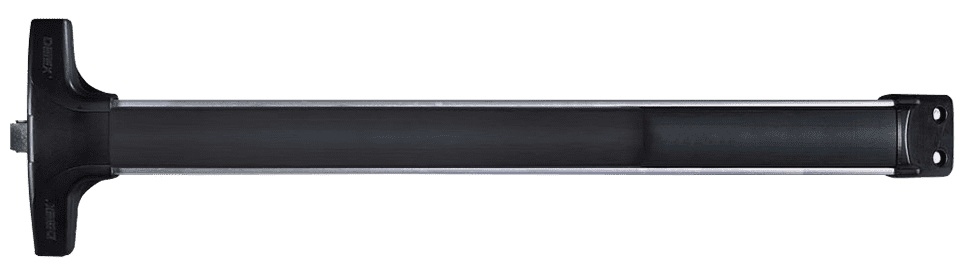 Picture of Detex V4003PN HD 628 48, Rim Panic Exit Device Hex Dogging - with Key retracts latch; narrow trim - Aluminum - 48" - No Alarm