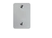 Picture of Detex 01P 628, P Blank Platefor Value Series Devices, Aluminum Painted