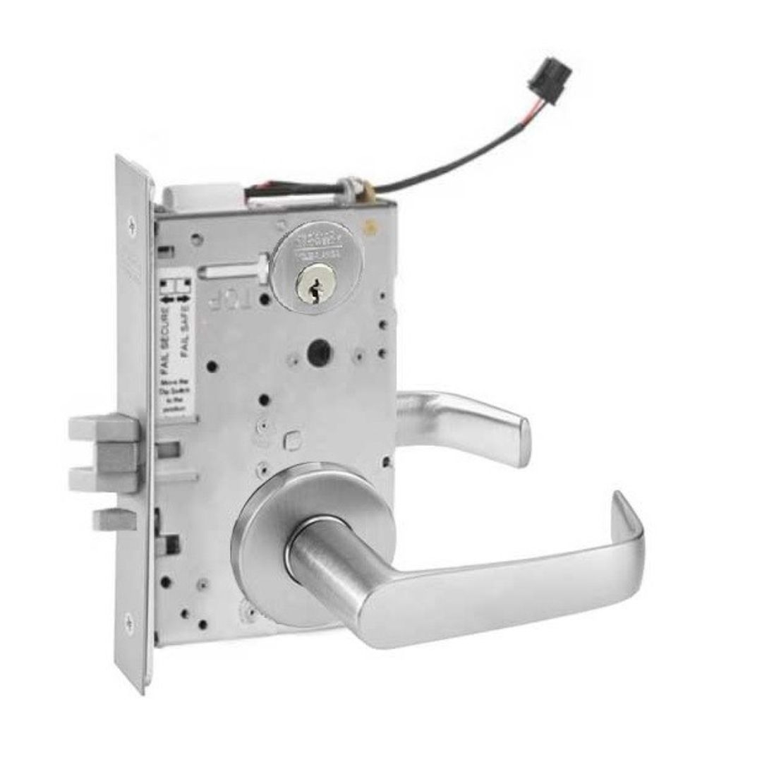 Picture of Corbin Russwin ML20932 NSA 626 SEC Electrically Controlled Mortise Lock - Double Cylinder - Fail Secure - NSA Lever - Satin Chrome