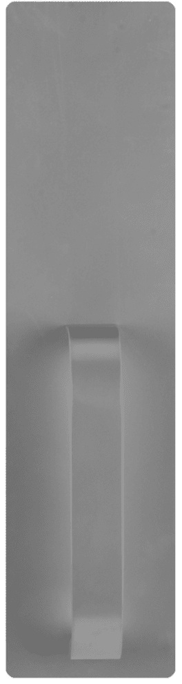 Picture of Detex 02A 689 A Straight Pull Trim with Blank Escutcheon, for Value Series Devices, Aluminum Painted