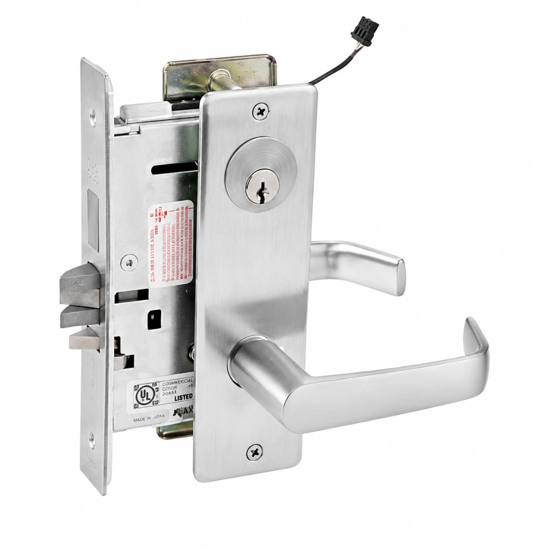 Picture of Corbin Russwin ML20906 NSN 626  SEC Electrically Controlled Mortise Lock - Fail Secure - NSN Lever - Satin Chrome