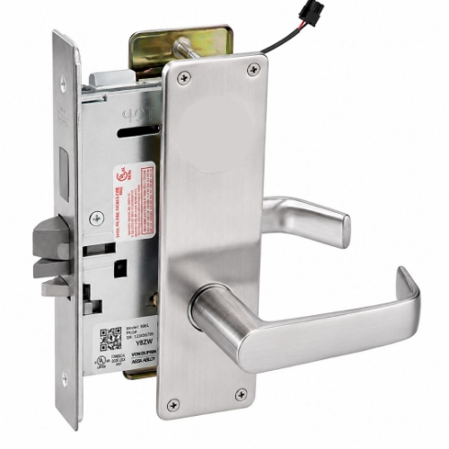 Picture of Corbin Russwin ML20915 NSN 626 SEC Electrically Controlled Mortise Lock - No Cylinder Override - Fail Secure - NSN Lever - Satin Chrome