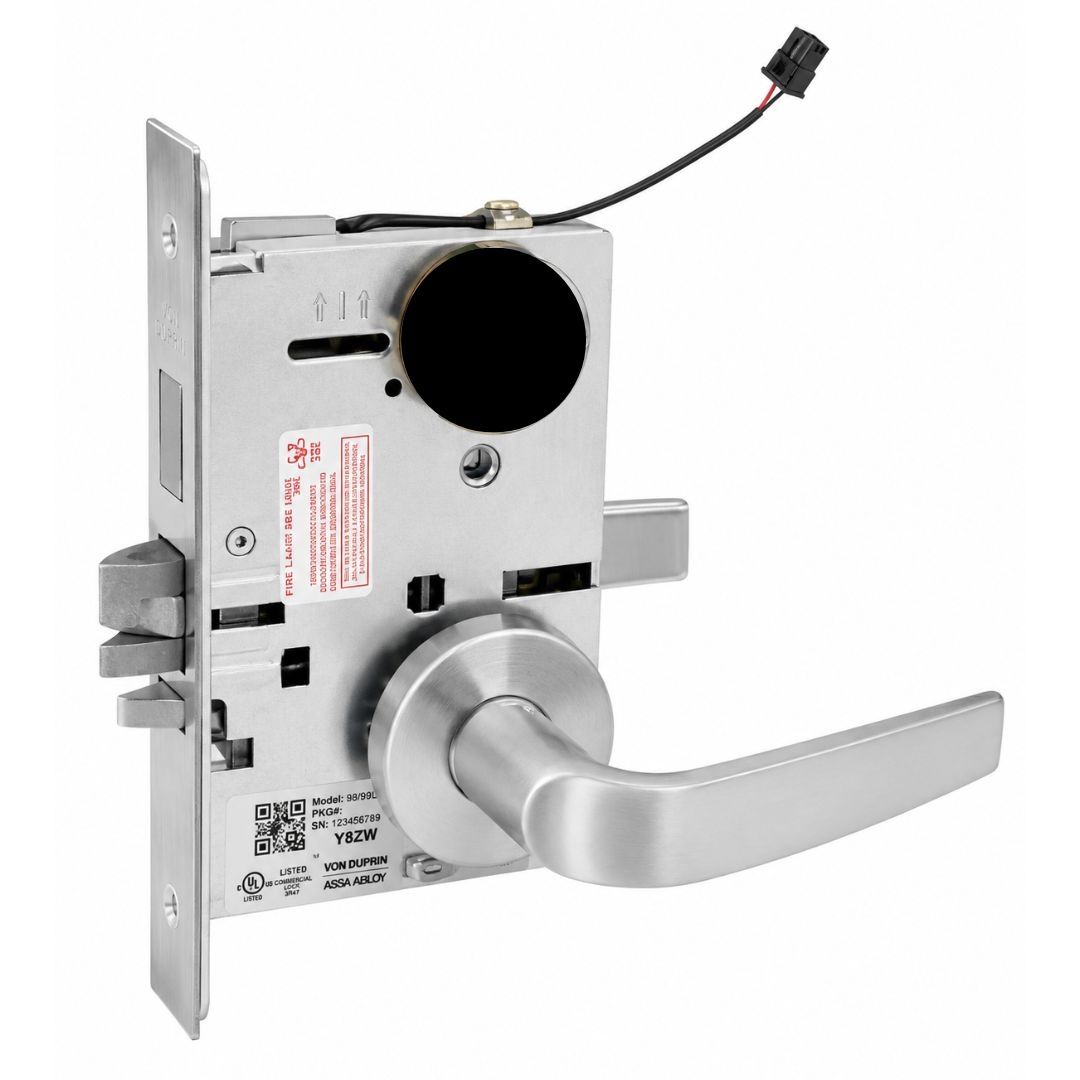 Picture of Corbin Russwin ML20907 ASB 626 SEC Electrically Controlled Mortise Lock - No Cylinder Override - Fail Secure - ASB Lever - Satin Chrome
