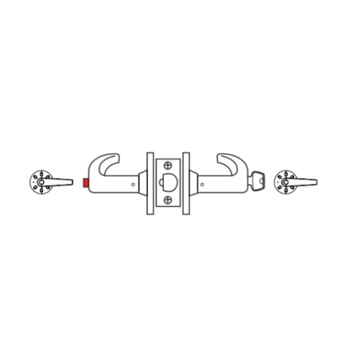 Picture of Sargent 10XG44 Grade 1 Service Station Cylindrical Lock