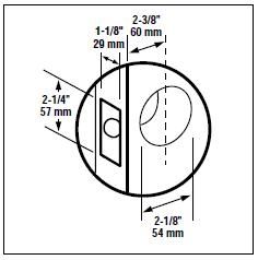 2-3/8" Backset (option 20)