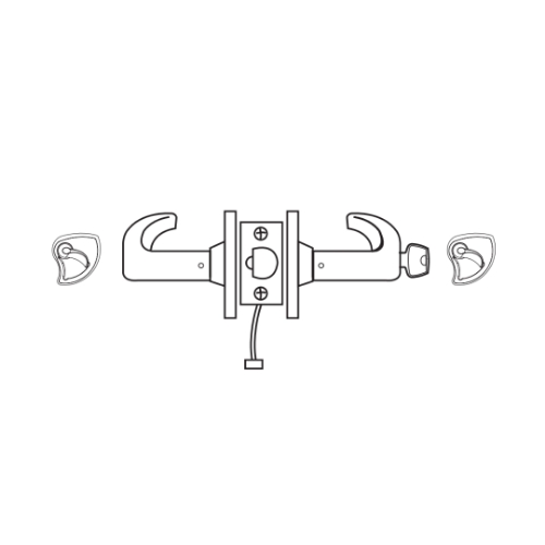 Picture of Sargent 10XG70 Grade 1 Electrified Lock, Cylindrical Lock - Fail Safe