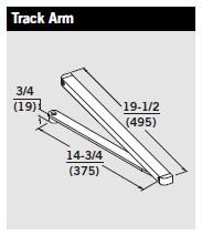 Dorma 8616 T Door Closer w/ Track Arm