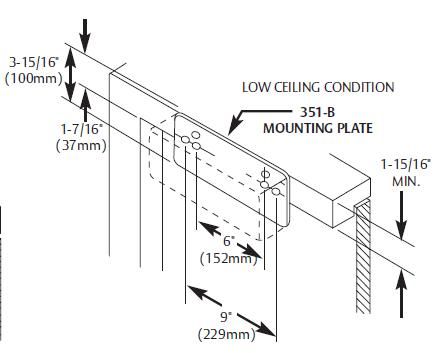 Sargent 351D Drop Plate For 351 Series Closer