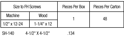 TELL HG100014 FULL MORTISE, STANDARD WEIGHT HINGE - 4.5" X 4.5" - US26D
